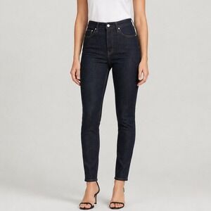 Helmut Lang Femme Hi Spike Jeans 27 Indigo Dark Rinse High Rise Slim